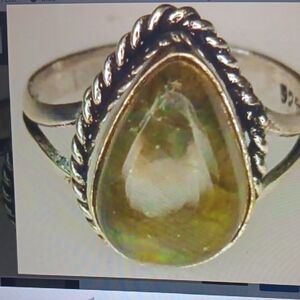 Labradorite Stamped 925 Ring Size 8